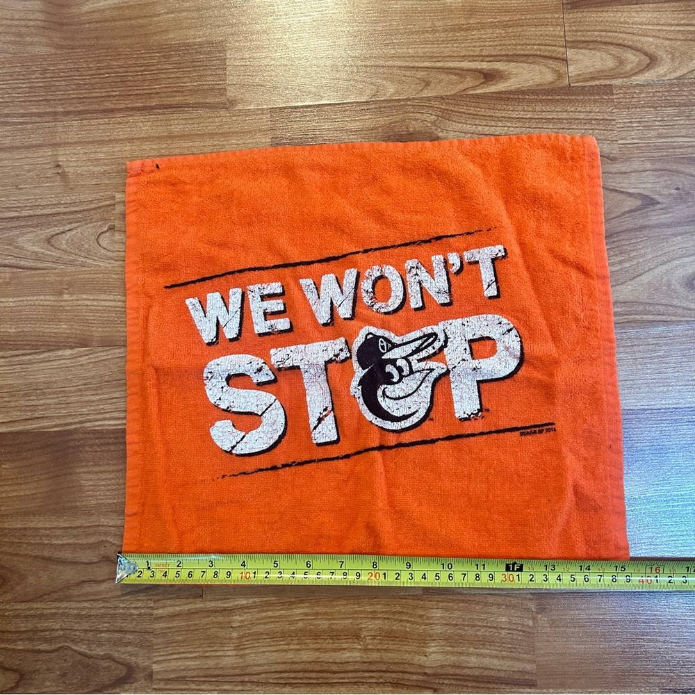4/$15 One Baltimore Orioles towel